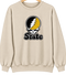 West Virgina Stealie Premium Unisex Crewneck — Design: West Virginia State University — Sand
