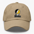 West Virgina Stealie Premium Unisex Dad Hat — Design: West Virginia State University — Khaki
