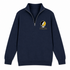 West Virgina Stealie Premium Unisex Quarter-Zip — Design: West Virginia State University — Navy
