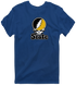 West Virgina Stealie Premium Unisex T-Shirt — Design: West Virginia State University — Navy