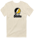 West Virgina Stealie Premium Unisex T-Shirt — Design: West Virginia State University — Sand