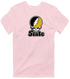 West Virgina Stealie Premium Unisex T-Shirt — Design: West Virginia State University — Light Pink