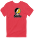 West Virgina Stealie Premium Unisex T-Shirt — Design: West Virginia State University — Heather Red