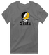 West Virgina Stealie Premium Unisex T-Shirt — Design: West Virginia State University — Charcoal