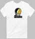 West Virgina Stealie Premium Unisex T-Shirt — Design: West Virginia State University — White