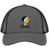 West Virgina Stealie Premium Unisex Trucker Cap — Design: West Virginia State University — Charcoal/Black
