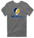 West Virginia Stealie Premium Unisex T-Shirt — Design: West Virginia University — Charcoal