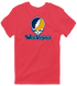 West Virginia Stealie Premium Unisex T-Shirt — Design: West Virginia University — Heather Red