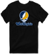 West Virginia Stealie Premium Unisex T-Shirt — Design: West Virginia University — Black