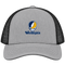 West Virginia Stealie Premium Unisex Trucker Cap — Design: West Virginia University — Heather Grey/Black