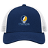 West Virginia Stealie Premium Unisex Trucker Cap — Design: West Virginia University — Navy/White