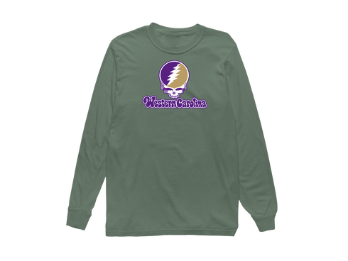 Western Carolina Stealie Premium Unisex Long-Sleeve — Design: Western Carolina University — Light Green