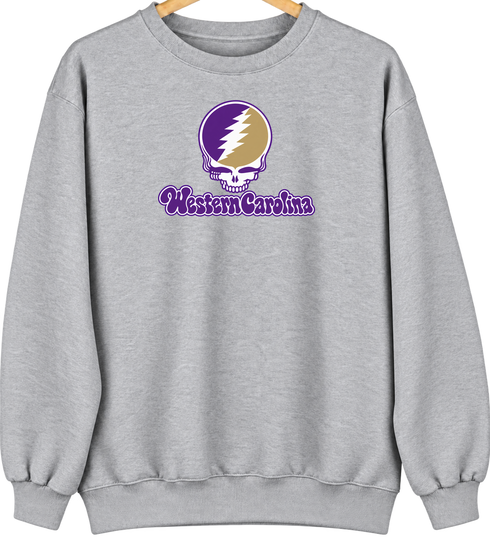 Western Carolina Stealie Premium Unisex Crewneck — Sport Grey