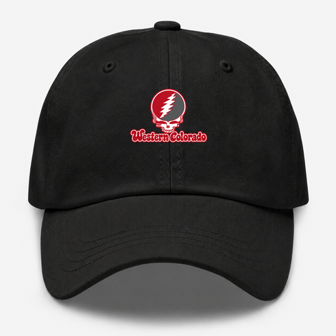Western Colorado Stealie Premium Unisex Dad Hat — Design: Western State Colorado University — Black