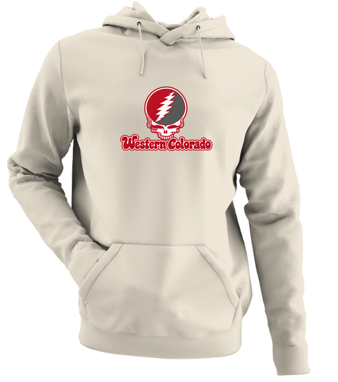 Western Colorado Stealie Premium Unisex Hoodie — Design: Western State Colorado University — Sand