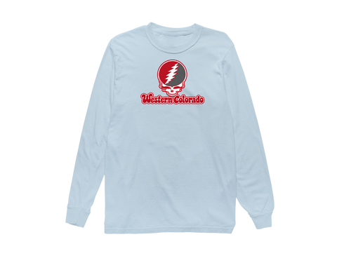 Western Colorado Stealie Premium Unisex Long-Sleeve — Design: Western State Colorado University — Chambray