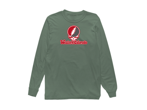 Western Colorado Stealie Premium Unisex Long-Sleeve — Design: Western State Colorado University — Light Green