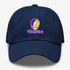 Western Illinois Stealie Premium Unisex Dad Hat — Design: Western Illinois University — Navy