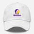 Western Illinois Stealie Premium Unisex Dad Hat — Design: Western Illinois University — White