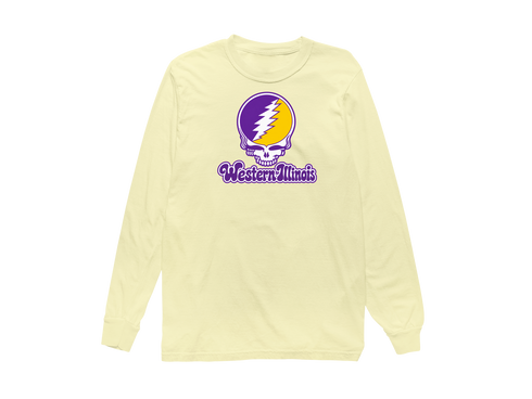 Western Illinois Stealie Premium Unisex Long-Sleeve — Design: Western Illinois University — Butter