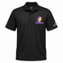 Western Illinois Stealie Premium Unisex Polo — Design: Western Illinois University — Black