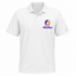 Western Illinois Stealie Premium Unisex Polo — Design: Western Illinois University — White