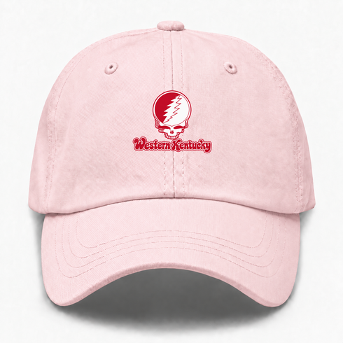 Western Kentucky Stealie Premium Unisex Dad Hat — Design: Western Kentucky University — Pink