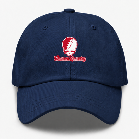 Western Kentucky Stealie Premium Unisex Dad Hat — Design: Western Kentucky University — Navy