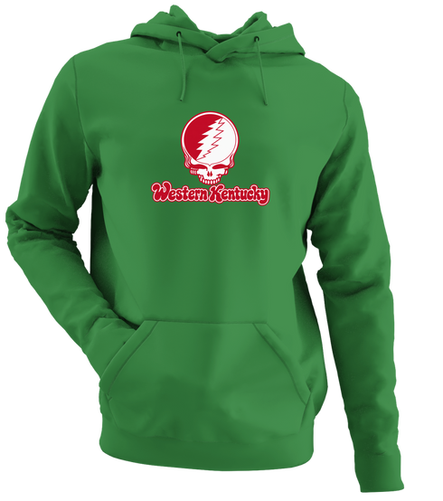 Western Kentucky Stealie Premium Unisex Hoodie — Design: Western Kentucky University — Irish Green