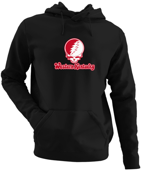 Western Kentucky Stealie Premium Unisex Hoodie — Design: Western Kentucky University — Black