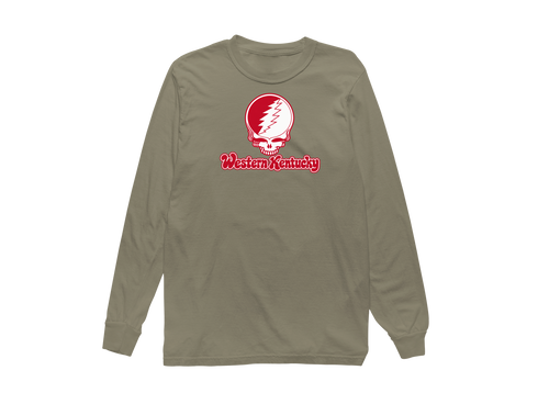 Western Kentucky Stealie Premium Unisex Long-Sleeve — Design: Western Kentucky University — Sandstone