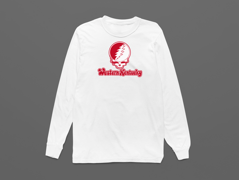 Western Kentucky Stealie Premium Unisex Long-Sleeve — Design: Western Kentucky University — White