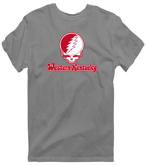 Western Kentucky Stealie Premium Unisex T-Shirt — Design: Western Kentucky University — Dark Heather