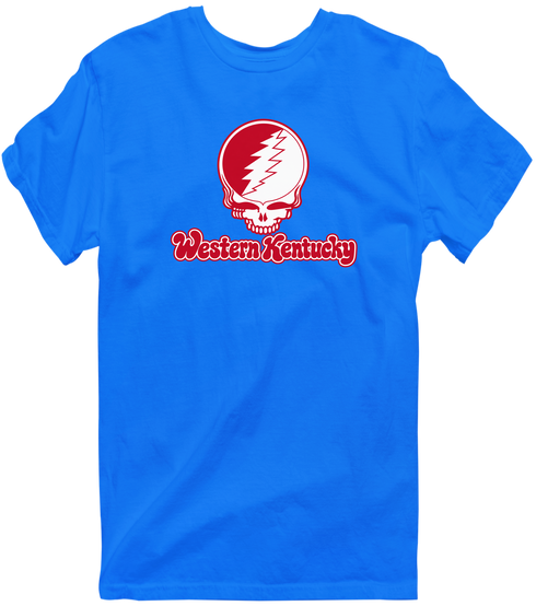 Western Kentucky Stealie Premium Unisex T-Shirt — Design: Western Kentucky University — Royal