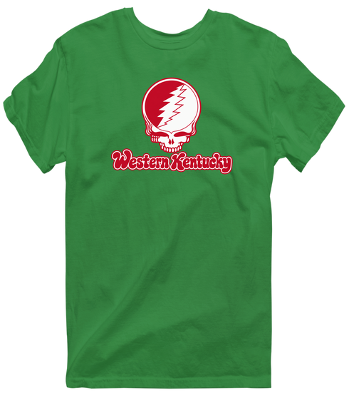 Western Kentucky Stealie Premium Unisex T-Shirt — Design: Western Kentucky University — Irish Green