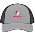 Western Kentucky Stealie Premium Unisex Trucker Cap — Design: Western Kentucky University — Heather Grey/Black