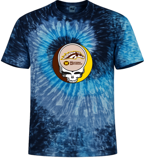 Western Michigan Stealie Tie-Dye T-Shirt