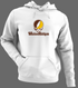 Western Michigan Stealie Premium Unisex Hoodie — Design: Western Michigan University — White/Grey