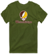 Western Michigan Stealie Premium Unisex T-Shirt — Design: Western Michigan University — Military Green