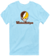 Western Michigan Stealie Premium Unisex T-Shirt — Design: Western Michigan University — Light Blue