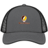 Western Michigan Stealie Premium Unisex Trucker Cap — Design: Western Michigan University — Charcoal/Black