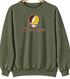 Western Michigan Stealie Premium Unisex Crewneck — Military Green