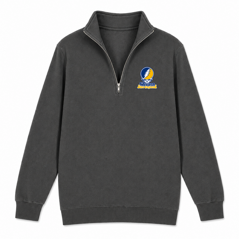 Western New England Stealie Premium Unisex Quarter-Zip — Design: Western New England College — Charcoal