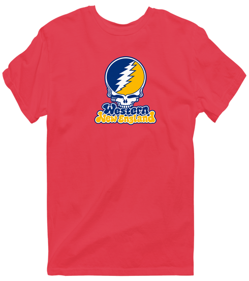Western New England Stealie Premium Unisex T-Shirt — Design: Western New England College — Heather Red