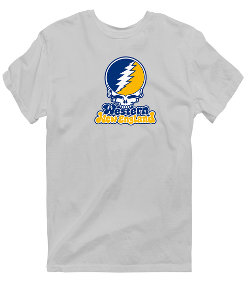 Western New England Stealie Premium Unisex T-Shirt — Design: Western New England College — Sport Grey