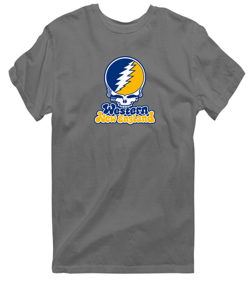 Western New England Stealie Premium Unisex T-Shirt — Design: Western New England College — Charcoal