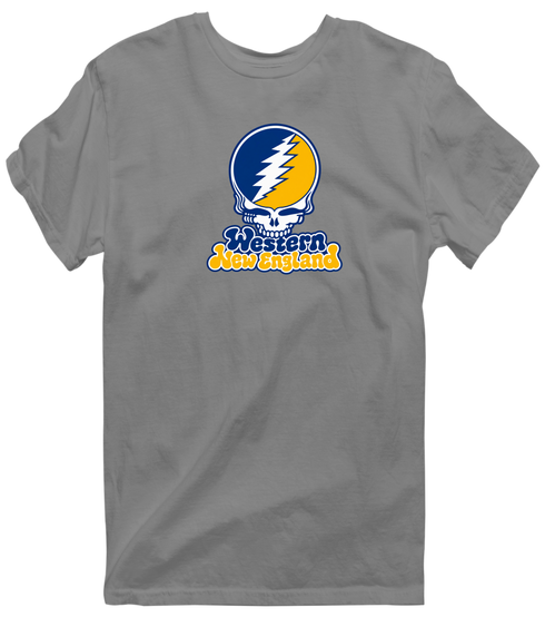 Western New England Stealie Premium Unisex T-Shirt — Design: Western New England College — Dark Heather