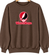 Western Oregon Stealie Premium Unisex Crewneck — Design: Western Oregon University — Brown