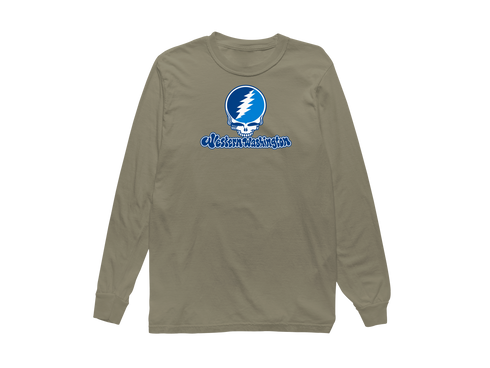 Western Washington Stealie Premium Unisex Long-Sleeve — Design: Western Washington University — Sandstone