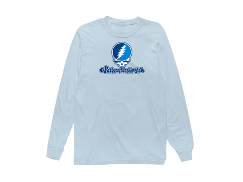Western Washington Stealie Premium Unisex Long-Sleeve — Design: Western Washington University — Chambray